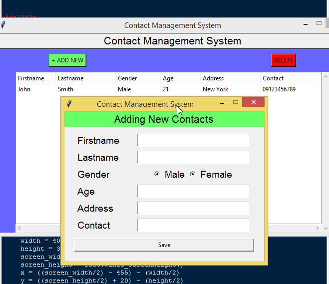 Contact Management System